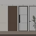 Modern Interior Hinged Doors With Various Designs Glass Panels And Colors