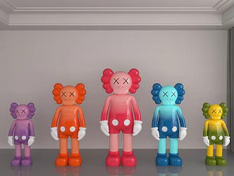 violent bear ornaments 3d model