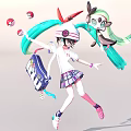 Vibrant Anime Character Sculpture Carving With Dynamic Pose And Intricate Details