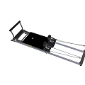 Professional Black Pilates Reformer Home Gym Workout Equipment With Sliding Platform And Spring System