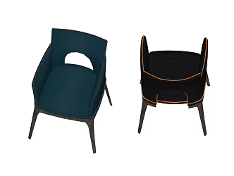 New Chinese Style Single Sofa Chair 3d model