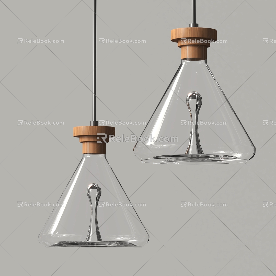 glass chandelier 3d model