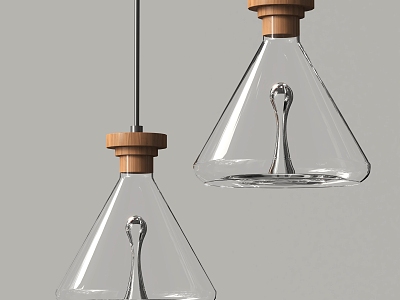 glass chandelier 3d model