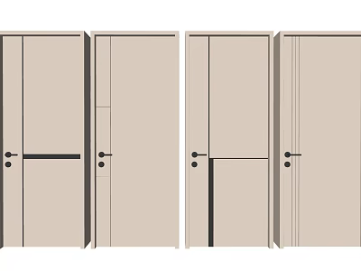 Various Modern Swing Door Designs With Different Styles For Home Interior 3d model