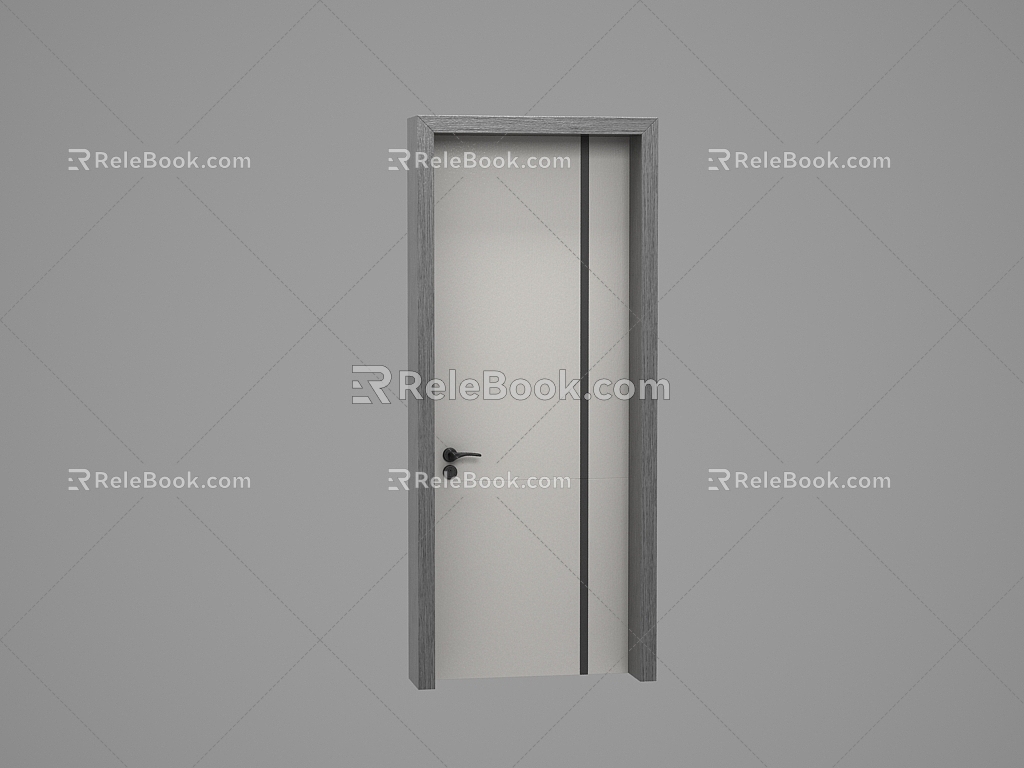 Wooden door 3d model