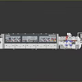 Advanced Industrial Automated Production Line With Robotic Arm Control Panels And Workstations
