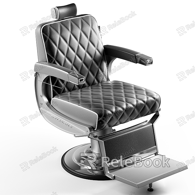 Leather Barber Chair model