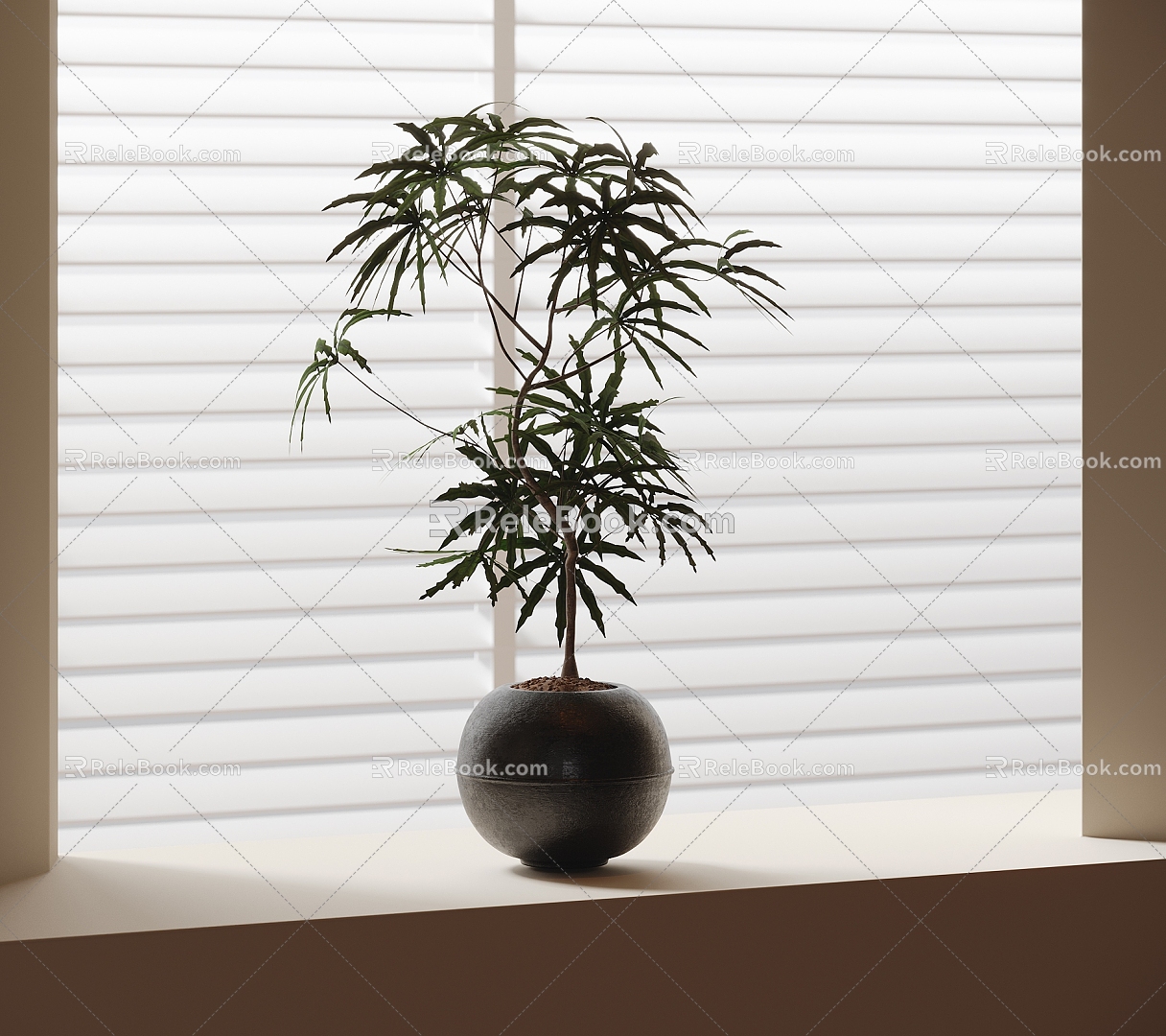 bonsai plant ornaments plant green plants 3d model