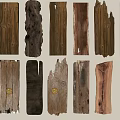 Natural Stone and Wood Samples Displaying Diverse Textures and Color Varieties