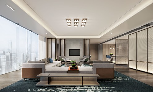 Modern Meeting Room Executive Floor 3d model