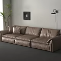 Modern three-seat sofa 3d model