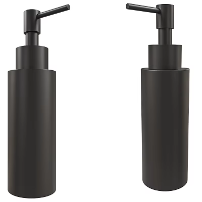 Modern Black Bathroom Soap Dispensers Stylish Accessories For Home Bathroom 3d model