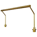 Golden Curved Wall Light With Metal Material For Indoor Lighting Decoration