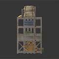 Sturdy Metal Storage Shelves With Organized Household Items Boxes And Stacked Bags