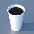 Starbucks Assorted Coffee Drinks In Paper Cups With Lids And Latte Art