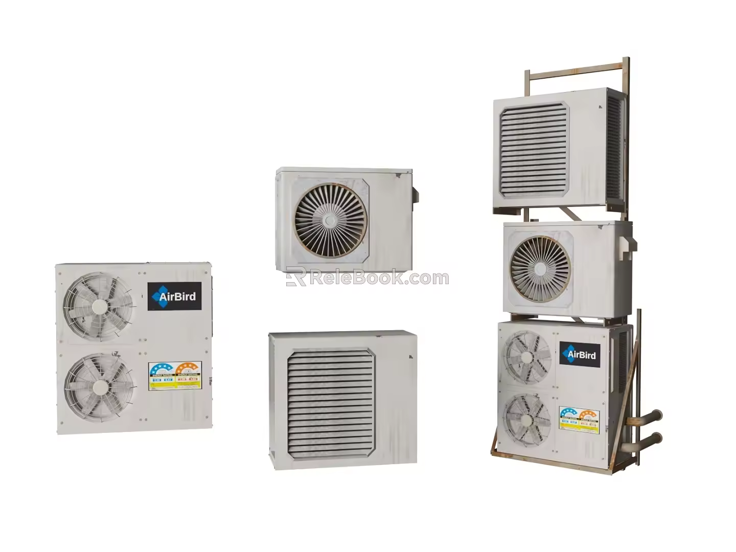 Cyberpunk Air Conditioner External Air Conditioner Air Conditioner External Rack Cyberpunk Style 3d model