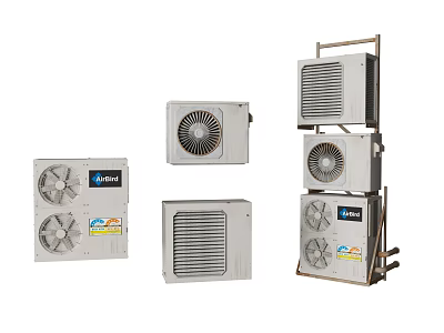 Cyberpunk Air Conditioner External Air Conditioner Air Conditioner External Rack Cyberpunk Style 3d model