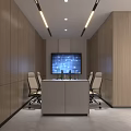 Modern SPA Sauna Interior With Wooden Walls Gray Sofas And Seascape Painting