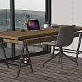 Modern desks and chairs desks and chairs 3d model