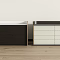 Minotti bedside table 3d model