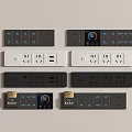 Switch socket hotel switch hotel switch guest room switch intelligent switch conjoined switch socket 3d model