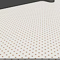 White Interior Floor Tiles With Brown Small Square Geometric Pattern Design 3d model