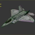 Modern Military Fighter Jet With Advanced Stealth Design And 3D Model