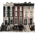 Traditional Single Family House Exterior With Porches Steps And Multiple Windows