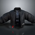 Stylish Black Leather Jacket Design With Zipper Details And Brand Tag