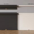 Modern rolling gate open-mounted Ming-type rubber rolling gate hidden rolling gate warehouse rolling gate rolling shutter door 3d model