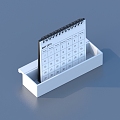 Calendar ornaments sketch 3d model