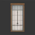 Home Interior Window Featuring Wooden Frame And Glass Pane Design Elements