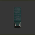 Green Cab Commercial Truck Featuring Roll Up Door And Tarpaulin Covered Cargo Bed