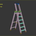 Sturdy Aluminum Step Ladder With Anti Slip Steps And Stable Base