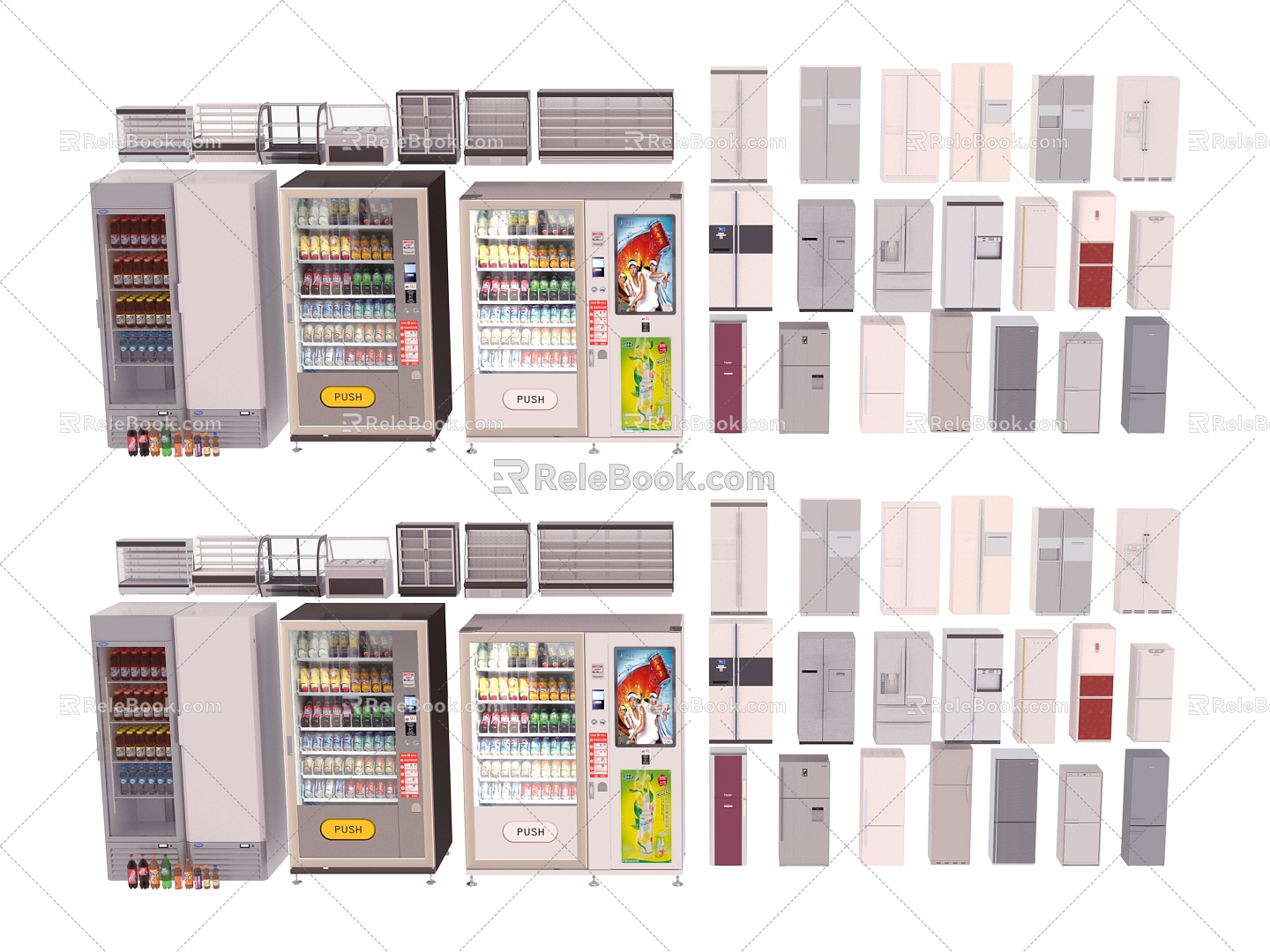 Appliances Refrigerator 3d model