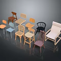 Furniture Collection of Various Style Chairs in Different Colors and Designs
