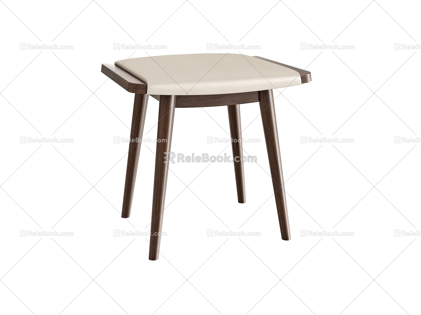 New Chinese Makeup Stool 3d model