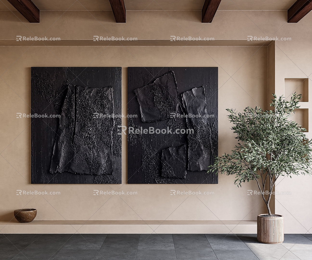 Quiet Decorative Paintings 3d model