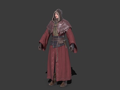 Red-robed Mage Blue-robed Mage Grey-robed Mage model