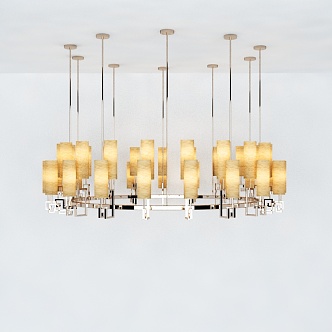 New Chinese Chandelier 3d model