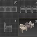Modern Brown Single Seater Sofa With Upholstered Armrest And Minimalist Design