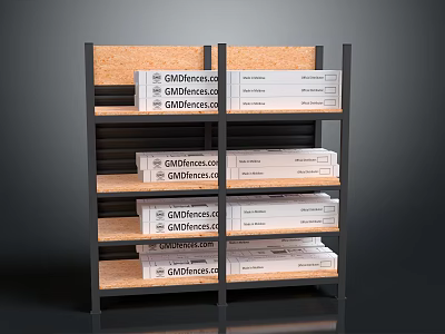 Metal Frame Multi Layer Shelving Unit For GADElectronics Products Storage And 3d model