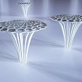 Modern Pergola Structure With Intricate Hollow Top And Elegant Support Columns