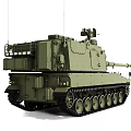 Type 99 self-propelled howitzer 3d model