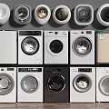 Modern Washing Machines With Various Designs And Different Color Options For Home Use