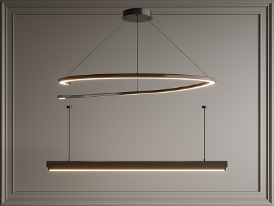 Modern chandelier 3d model