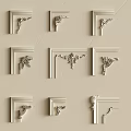 Decorative Gypsum Molding With Various Ornate Patterns For Home Interior Design