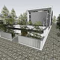 Modern Architecture Longhua Jingshe 3d model