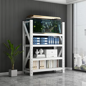 Office Shelf Storage Rack Load-bearing Rack 3d model