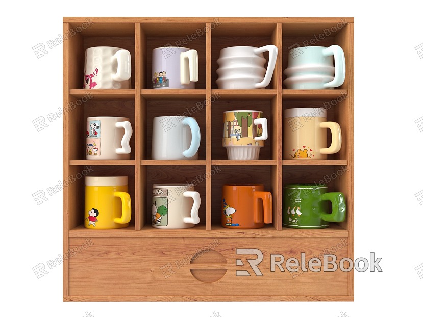 Water Cup Cup Storage Rack Hanging Picture Coffee Cup Mug model